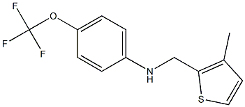 N-[(3-methylthiophen-2-yl)methyl]-4-(trifluoromethoxy)aniline Struktur