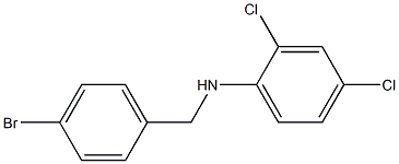 N-[(4-bromophenyl)methyl]-2,4-dichloroaniline Struktur