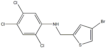 N-[(4-bromothiophen-2-yl)methyl]-2,4,5-trichloroaniline Struktur