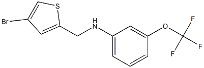 N-[(4-bromothiophen-2-yl)methyl]-3-(trifluoromethoxy)aniline Struktur