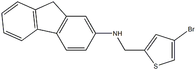 N-[(4-bromothiophen-2-yl)methyl]-9H-fluoren-2-amine Struktur