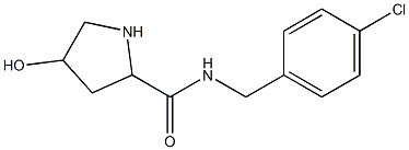 N-[(4-chlorophenyl)methyl]-4-hydroxypyrrolidine-2-carboxamide Struktur