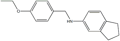 N-[(4-ethoxyphenyl)methyl]-2,3-dihydro-1H-inden-5-amine Struktur