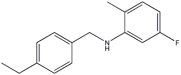 N-[(4-ethylphenyl)methyl]-5-fluoro-2-methylaniline Struktur