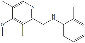 N-[(4-methoxy-3,5-dimethylpyridin-2-yl)methyl]-2-methylaniline Struktur