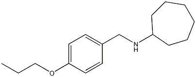 N-[(4-propoxyphenyl)methyl]cycloheptanamine Struktur