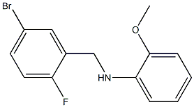 N-[(5-bromo-2-fluorophenyl)methyl]-2-methoxyaniline Struktur