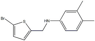 N-[(5-bromothiophen-2-yl)methyl]-3,4-dimethylaniline Struktur