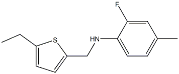 N-[(5-ethylthiophen-2-yl)methyl]-2-fluoro-4-methylaniline Struktur