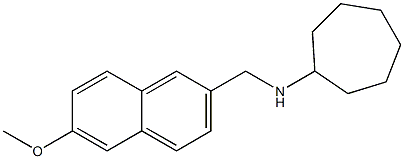 N-[(6-methoxynaphthalen-2-yl)methyl]cycloheptanamine Struktur