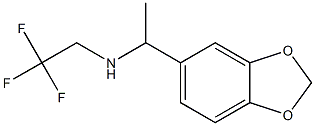 N-[1-(1,3-benzodioxol-5-yl)ethyl]-N-(2,2,2-trifluoroethyl)amine Struktur