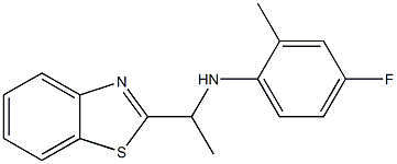 N-[1-(1,3-benzothiazol-2-yl)ethyl]-4-fluoro-2-methylaniline Struktur