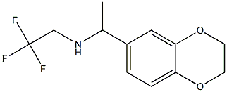 N-[1-(2,3-dihydro-1,4-benzodioxin-6-yl)ethyl]-N-(2,2,2-trifluoroethyl)amine Struktur