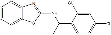 N-[1-(2,4-dichlorophenyl)ethyl]-1,3-benzothiazol-2-amine Struktur