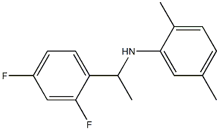 N-[1-(2,4-difluorophenyl)ethyl]-2,5-dimethylaniline Struktur