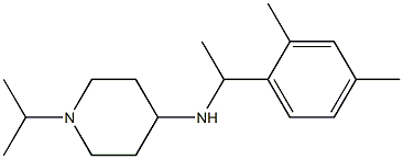 N-[1-(2,4-dimethylphenyl)ethyl]-1-(propan-2-yl)piperidin-4-amine Struktur