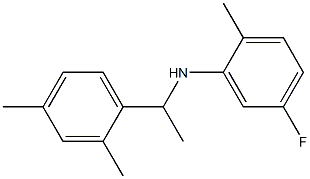 N-[1-(2,4-dimethylphenyl)ethyl]-5-fluoro-2-methylaniline Struktur