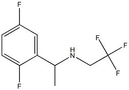 N-[1-(2,5-difluorophenyl)ethyl]-N-(2,2,2-trifluoroethyl)amine Struktur