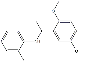 N-[1-(2,5-dimethoxyphenyl)ethyl]-2-methylaniline Struktur