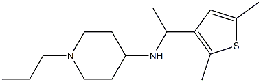 N-[1-(2,5-dimethylthiophen-3-yl)ethyl]-1-propylpiperidin-4-amine Struktur