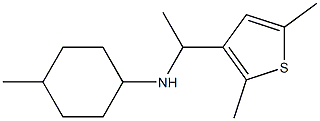 N-[1-(2,5-dimethylthiophen-3-yl)ethyl]-4-methylcyclohexan-1-amine Struktur