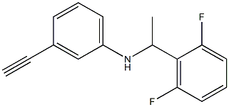 N-[1-(2,6-difluorophenyl)ethyl]-3-ethynylaniline Struktur