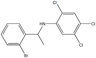 N-[1-(2-bromophenyl)ethyl]-2,4,5-trichloroaniline Struktur