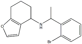 N-[1-(2-bromophenyl)ethyl]-4,5,6,7-tetrahydro-1-benzofuran-4-amine Struktur