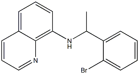 N-[1-(2-bromophenyl)ethyl]quinolin-8-amine Struktur