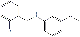 N-[1-(2-chlorophenyl)ethyl]-3-ethylaniline Struktur