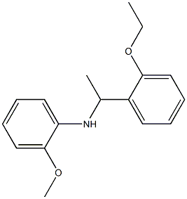 N-[1-(2-ethoxyphenyl)ethyl]-2-methoxyaniline Struktur