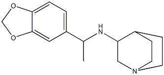 N-[1-(2H-1,3-benzodioxol-5-yl)ethyl]-1-azabicyclo[2.2.2]octan-3-amine Struktur