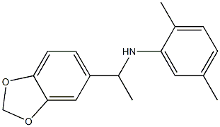 N-[1-(2H-1,3-benzodioxol-5-yl)ethyl]-2,5-dimethylaniline Struktur