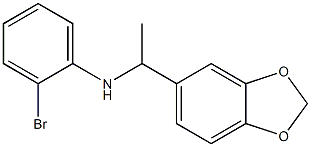 N-[1-(2H-1,3-benzodioxol-5-yl)ethyl]-2-bromoaniline Struktur