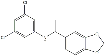 N-[1-(2H-1,3-benzodioxol-5-yl)ethyl]-3,5-dichloroaniline Struktur