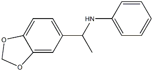 N-[1-(2H-1,3-benzodioxol-5-yl)ethyl]aniline Struktur