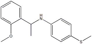 N-[1-(2-methoxyphenyl)ethyl]-4-(methylsulfanyl)aniline Struktur