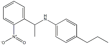 N-[1-(2-nitrophenyl)ethyl]-4-propylaniline Struktur