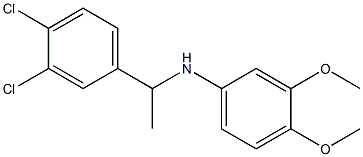 N-[1-(3,4-dichlorophenyl)ethyl]-3,4-dimethoxyaniline Struktur