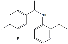 N-[1-(3,4-difluorophenyl)ethyl]-2-ethylaniline Struktur