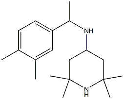 N-[1-(3,4-dimethylphenyl)ethyl]-2,2,6,6-tetramethylpiperidin-4-amine Struktur