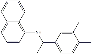 N-[1-(3,4-dimethylphenyl)ethyl]naphthalen-1-amine Struktur