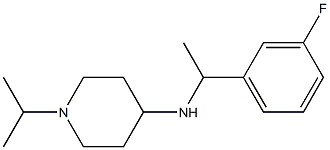 N-[1-(3-fluorophenyl)ethyl]-1-(propan-2-yl)piperidin-4-amine Struktur