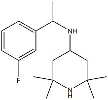 N-[1-(3-fluorophenyl)ethyl]-2,2,6,6-tetramethylpiperidin-4-amine Struktur