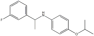 N-[1-(3-fluorophenyl)ethyl]-4-(propan-2-yloxy)aniline Struktur