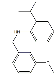 N-[1-(3-methoxyphenyl)ethyl]-2-(propan-2-yl)aniline Struktur