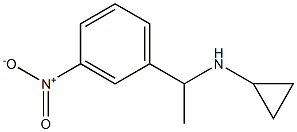 N-[1-(3-nitrophenyl)ethyl]cyclopropanamine Struktur