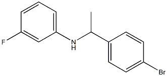 N-[1-(4-bromophenyl)ethyl]-3-fluoroaniline Struktur