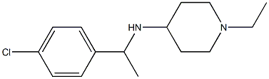 N-[1-(4-chlorophenyl)ethyl]-1-ethylpiperidin-4-amine Struktur