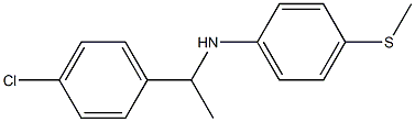 N-[1-(4-chlorophenyl)ethyl]-4-(methylsulfanyl)aniline Struktur